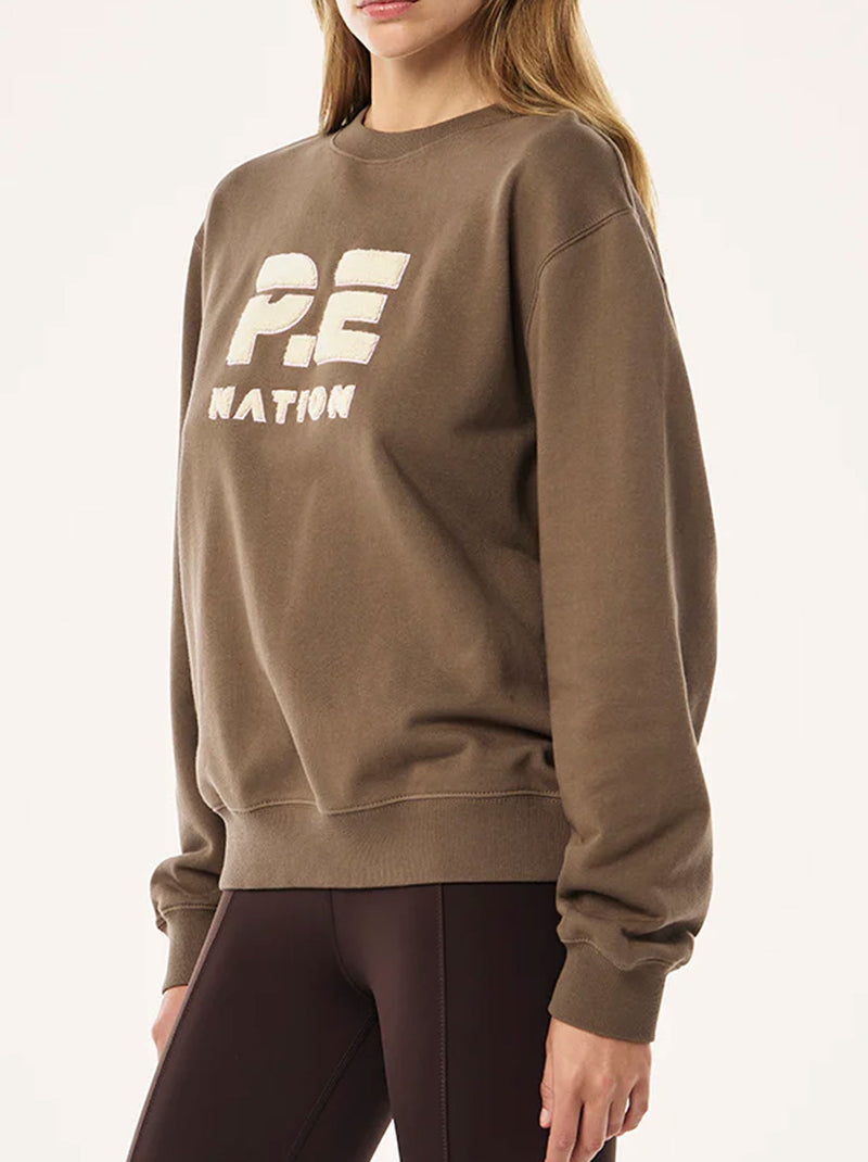 P.E NATION HEADS UP BOUCLE SWEAT