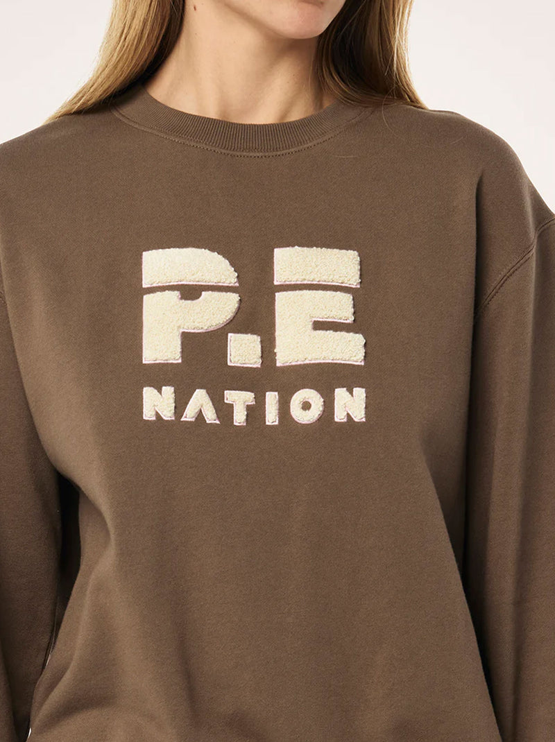 P.E NATION HEADS UP BOUCLE SWEAT