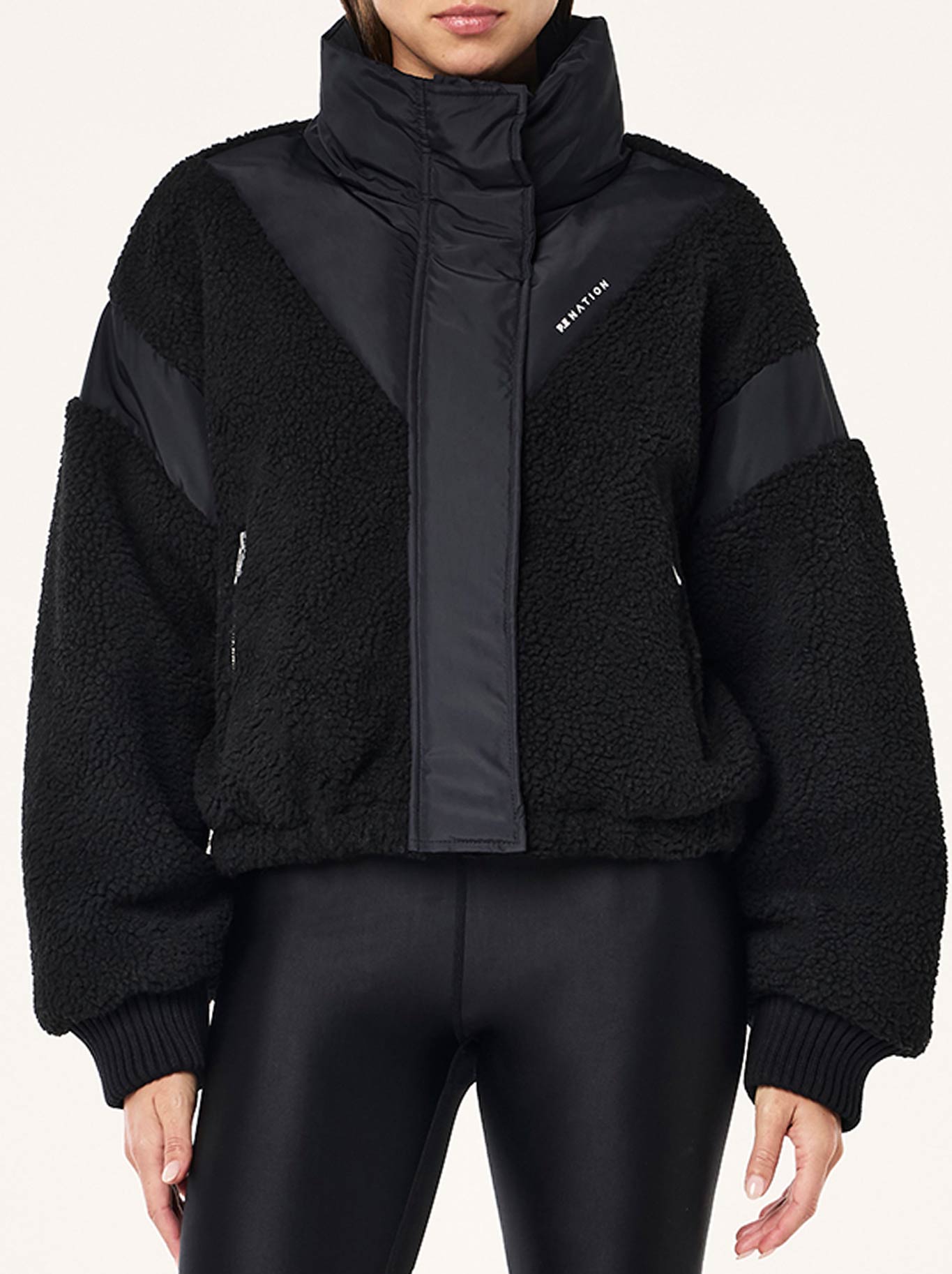 P.E NATION DISTRICT CROP JACKET