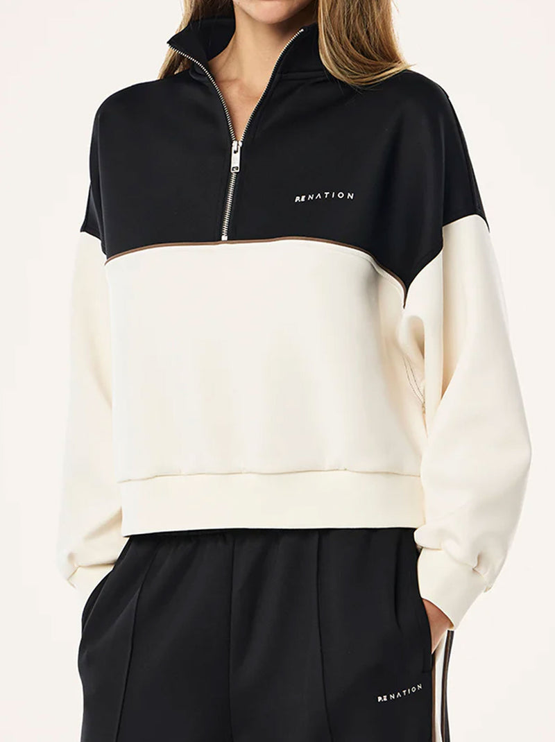 P.E NATION BOUNDLESS ZIP NECK