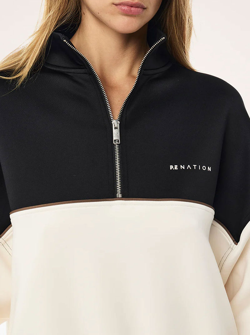 P.E NATION BOUNDLESS ZIP NECK