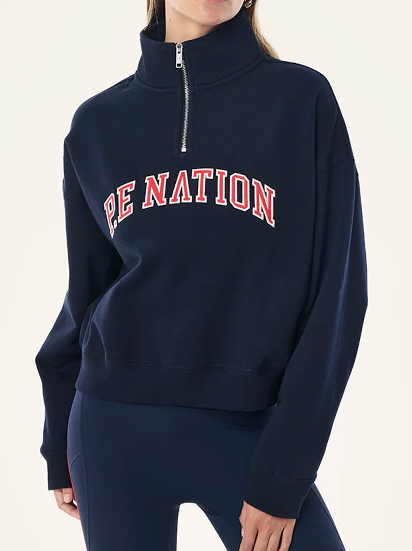 P.E NATION LEGACY QUARTER ZIP SWEAT