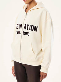P.E NATION PHANTOM ZIP-THRU HOODIE