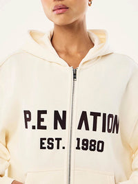 P.E NATION PHANTOM ZIP-THRU HOODIE