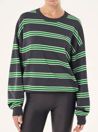 P.E NATION RETREAT STRIPE SWEATER