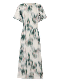 POL ELISE RUFFLE SLEEVE DRESS