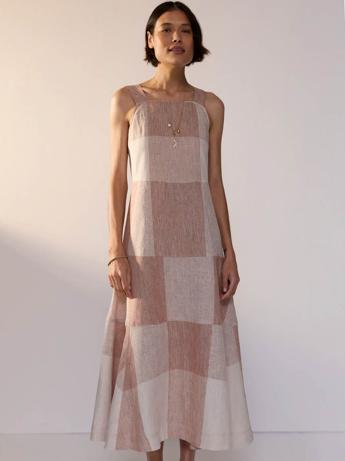 POL NIXIE GINGHAM DRESS