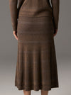 POL LARA STRIPE KNIT SKIRT