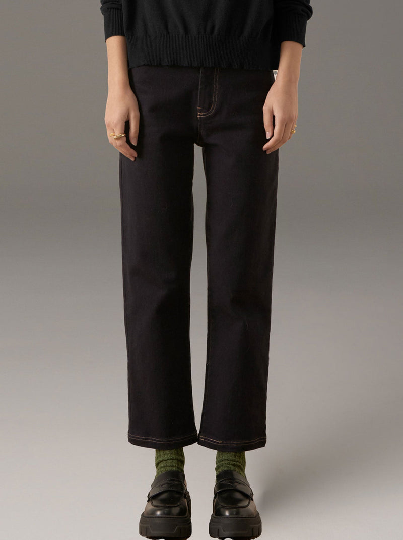 POL HARPER STRAIGHT LEG CROP JEAN