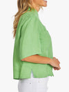 PINGPONG EFFIE CROPPED LINEN SHIRT