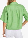 PINGPONG EFFIE CROPPED LINEN SHIRT