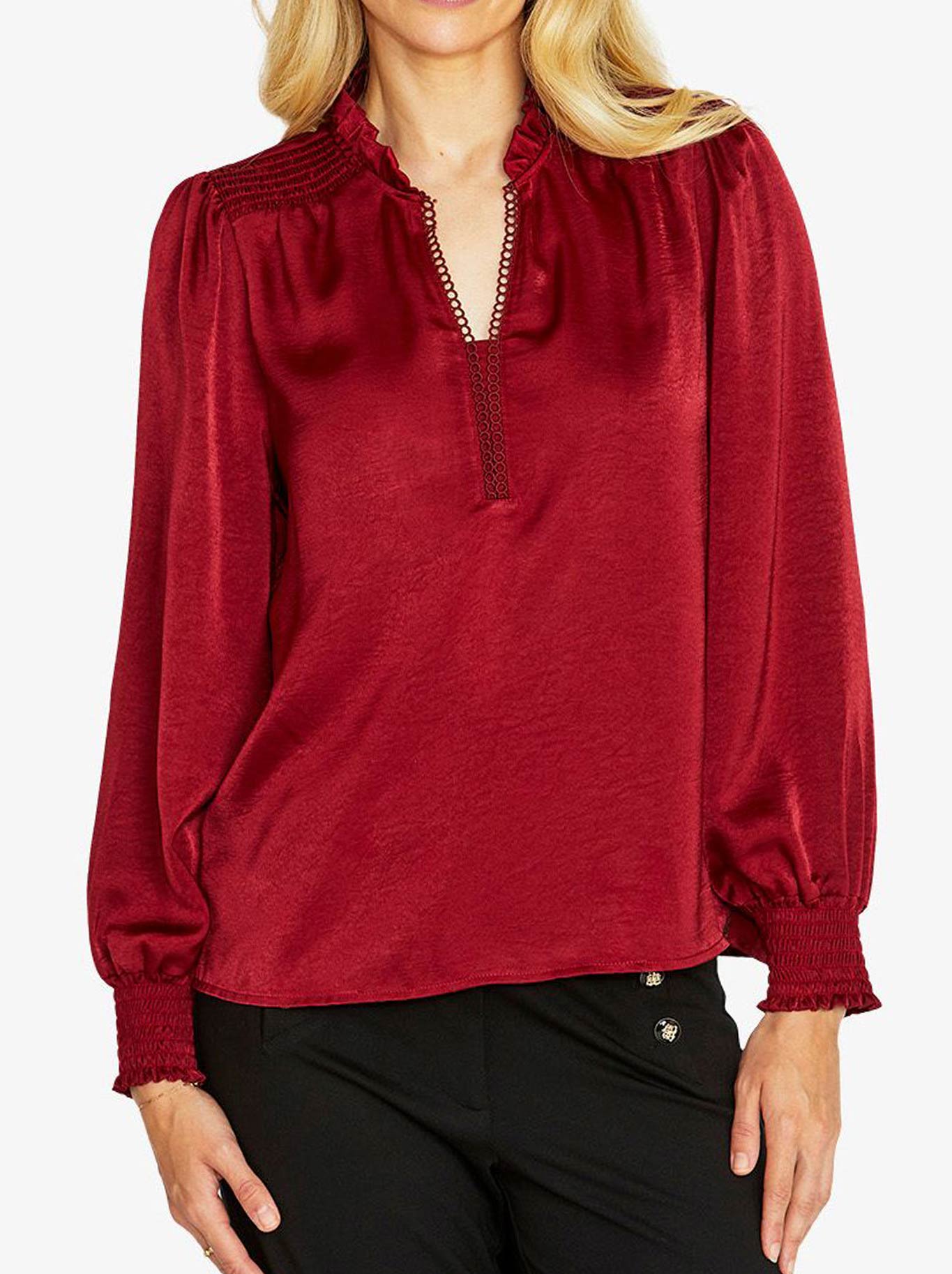 PINGPONG NEESE SHIRRED BLOUSE