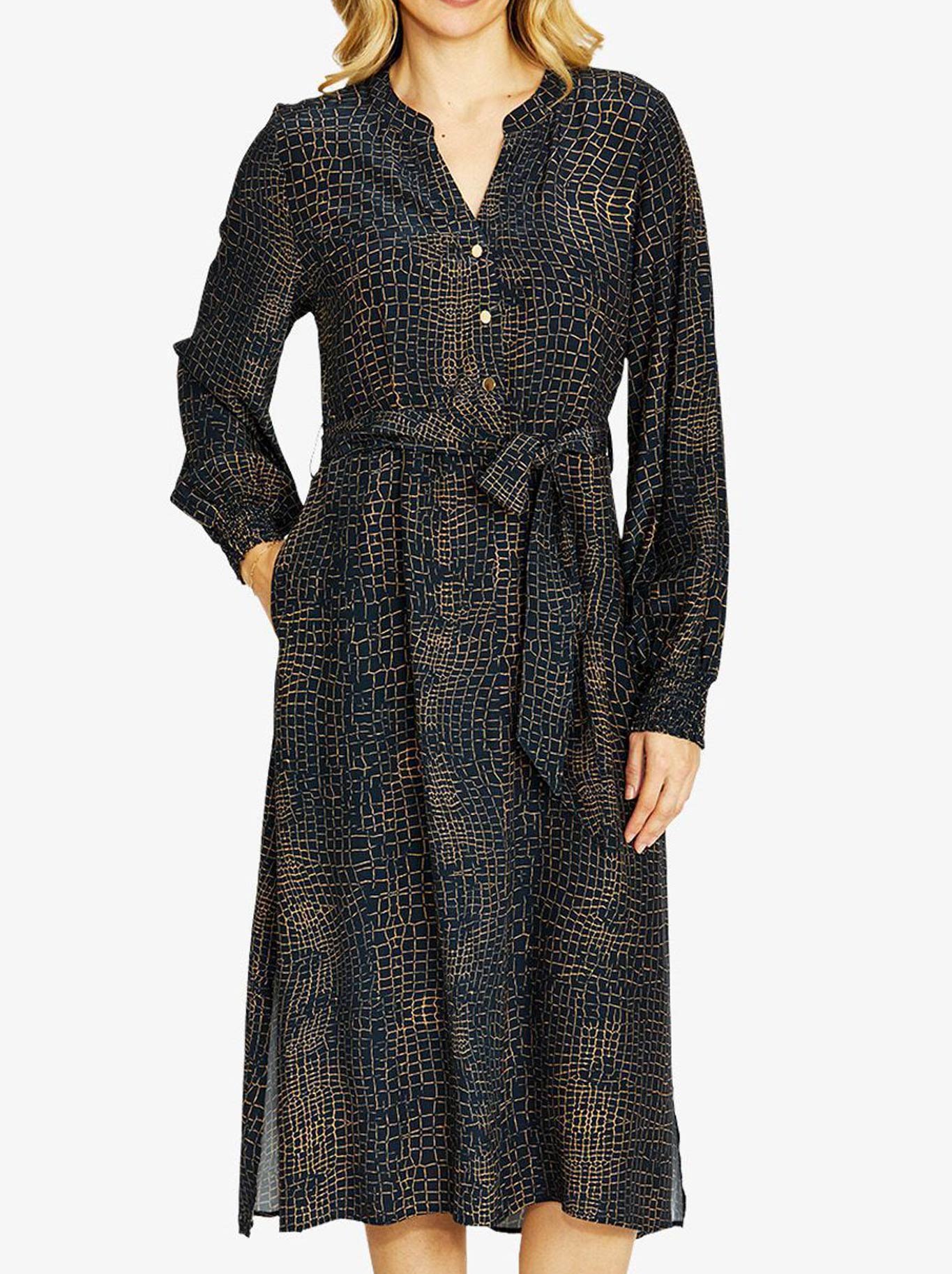 PINGPONG ALLIGATOR MIDI DRESS