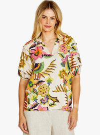 PINGPONG AUDREY GATHER BLOUSE