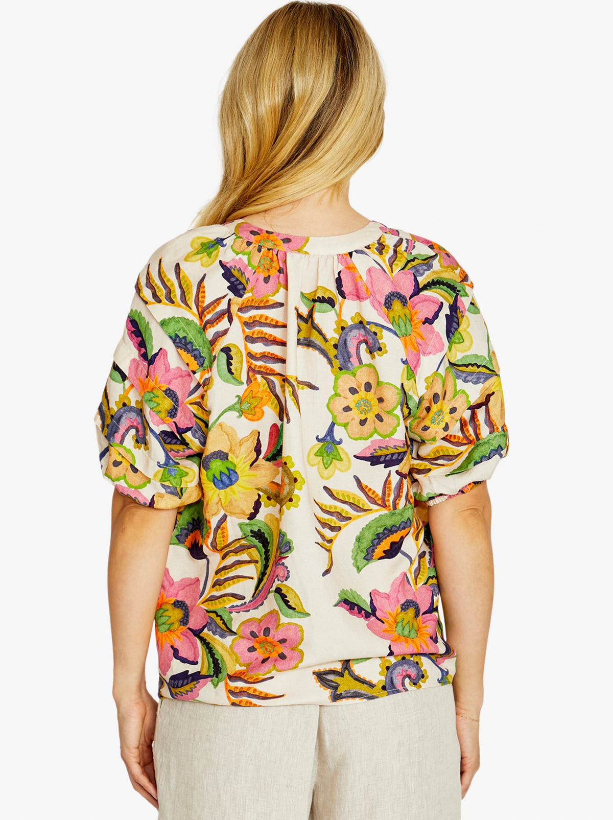 PINGPONG AUDREY GATHER BLOUSE