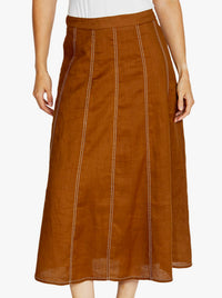 PINGPONG RITA CONTRAST PANEL SKIRT