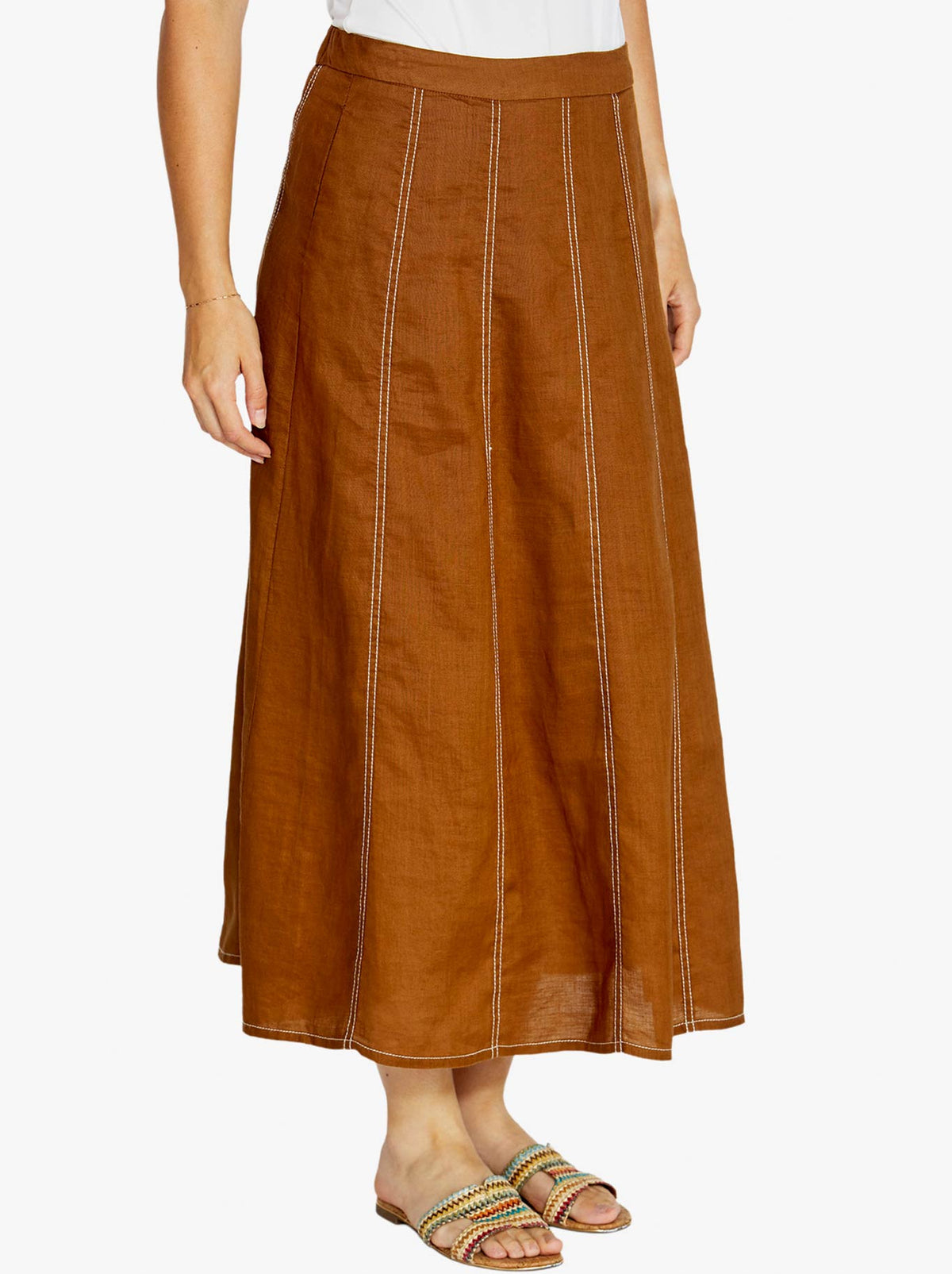 PINGPONG RITA CONTRAST PANEL SKIRT