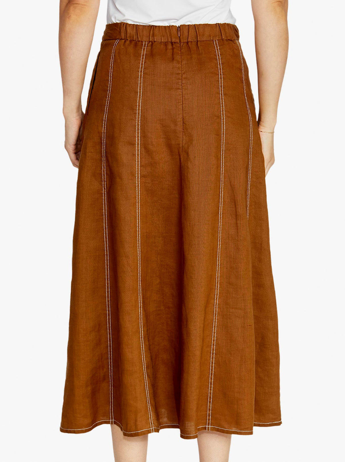 PINGPONG RITA CONTRAST PANEL SKIRT