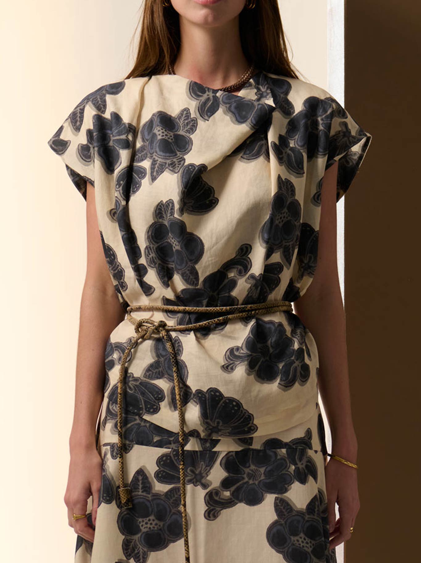 POL AMARA DRAPED TOP