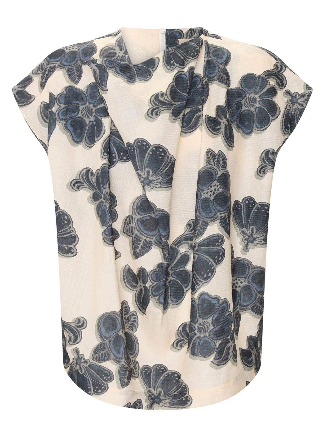 POL AMARA DRAPED TOP