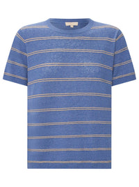 POL SABLE LUREX STRIPE TEE