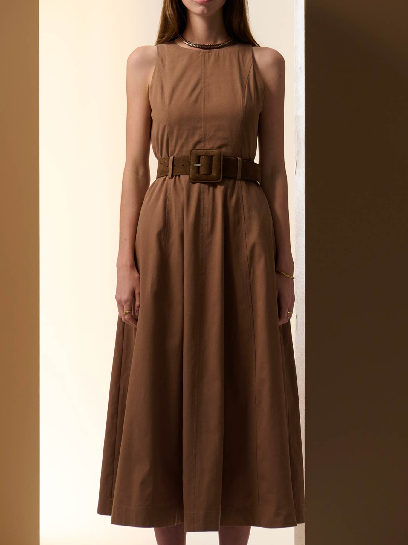 POL ODETTE BELTED DRESS
