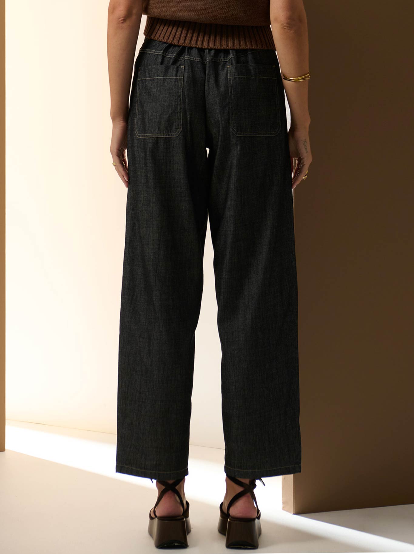 POL MUHLE DENIM BARREL PANT