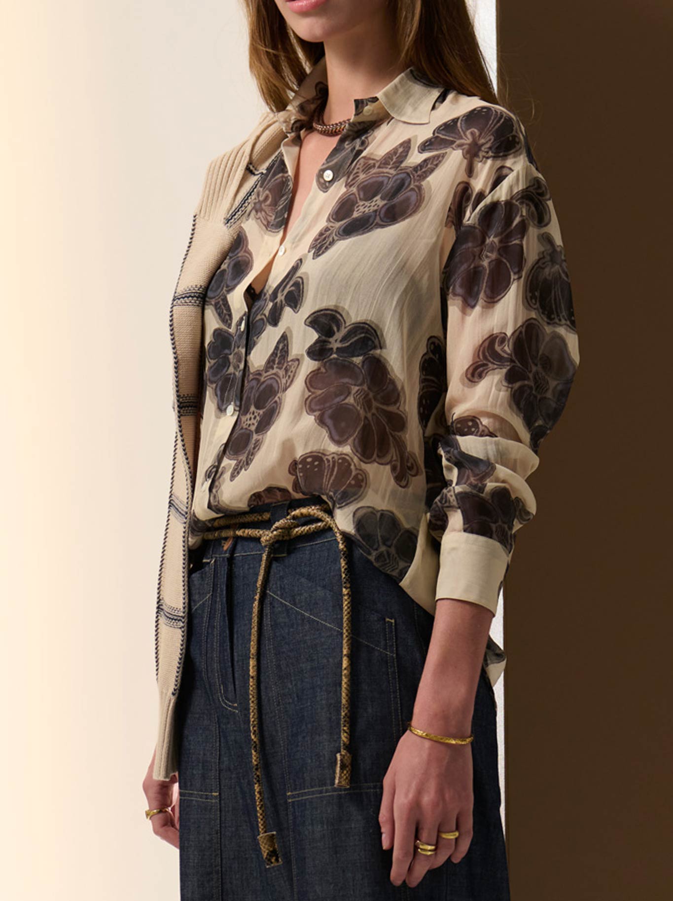 POL AMARA SILK SHIRT