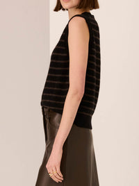POL CARMEL STRIPED VEST