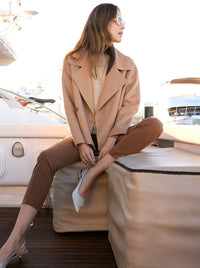 POL COHEN CROPPED WOOL COAT