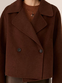 POL COHEN CROPPED WOOL COAT