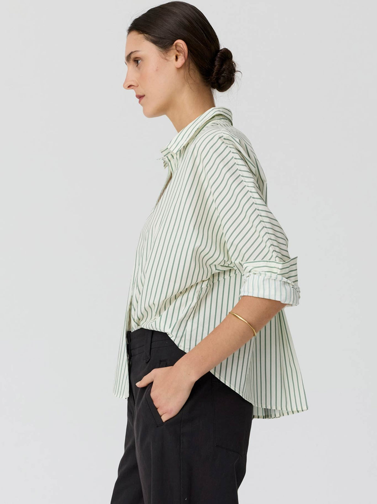 POL BOTANICA STRIPE SHIRT