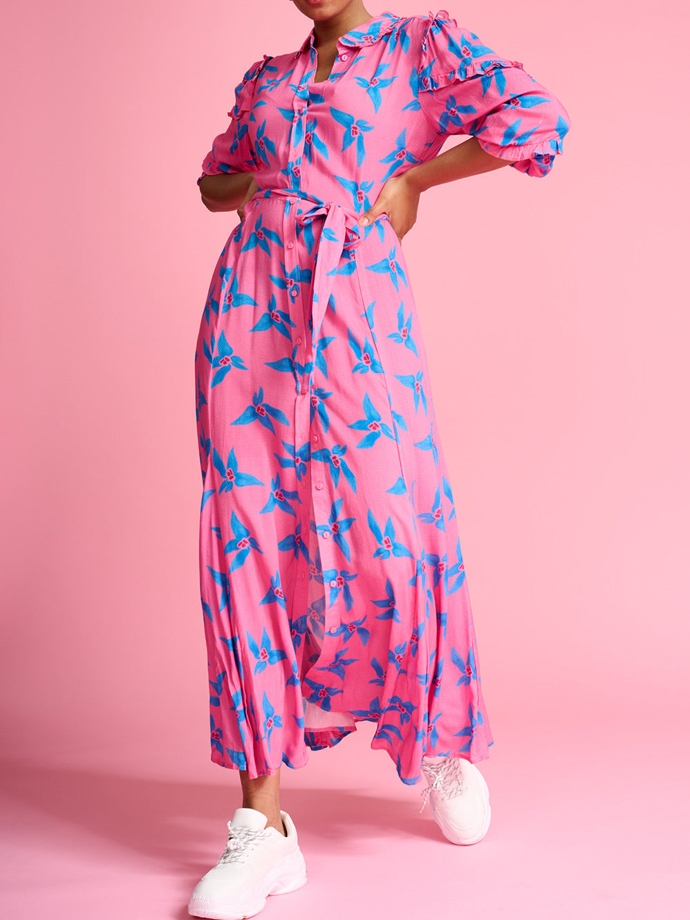 POM ORIGAMI FLOWER DRESS