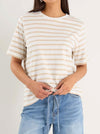 RE:UNION THE LABEL BINDING STRIPE BOXY FIT TEE
