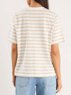 RE:UNION THE LABEL BINDING STRIPE BOXY FIT TEE