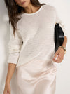 RE:UNION THE LABEL DAWN IVORY CROHET JUMPER