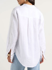 RE:UNION THE LABEL OPTIMUM LINEN OVERSIZED SHIRT