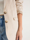RE:UNION THE LABEL PILLAR LINEN BLAZER