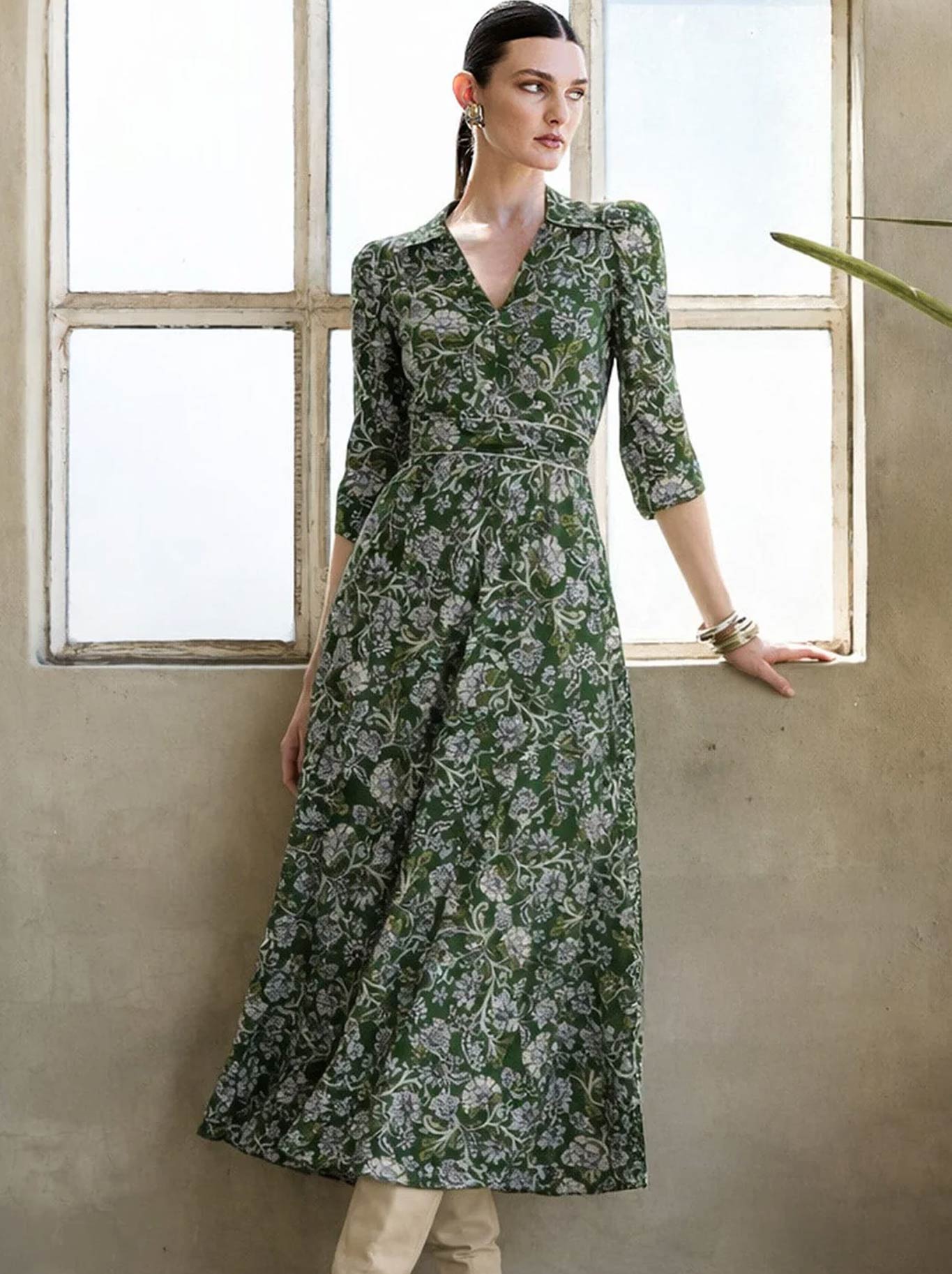 SACHA DRAKE CLOVER MIDI DRESS