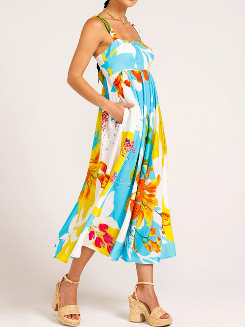 SACHA DRAKE CLOUDS UP MIDI DRESS