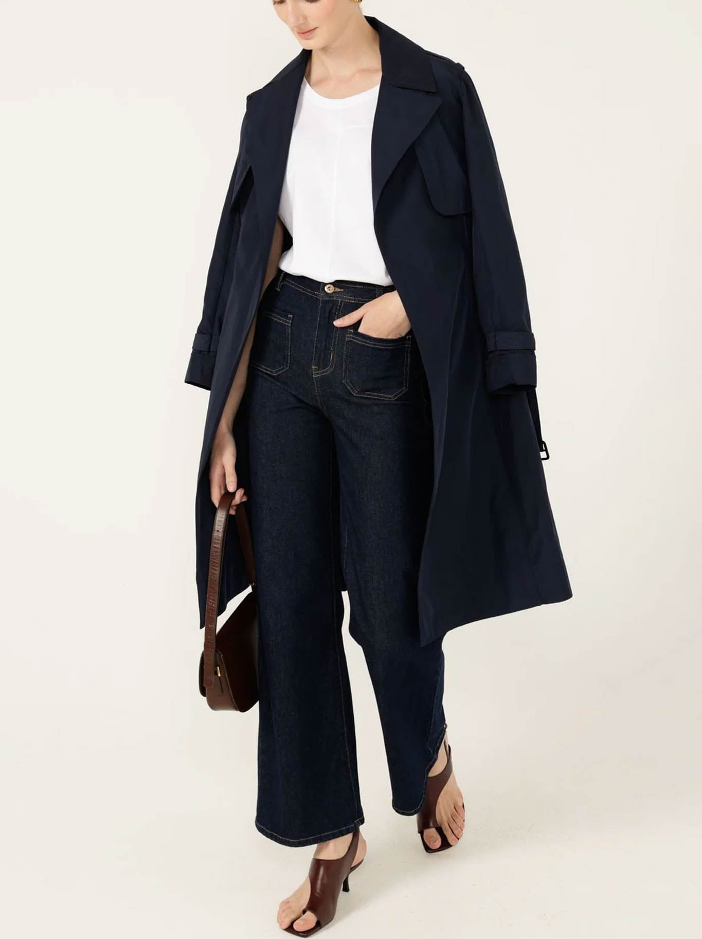 SACHA DRAKE DOUBLE YOKE TRENCH