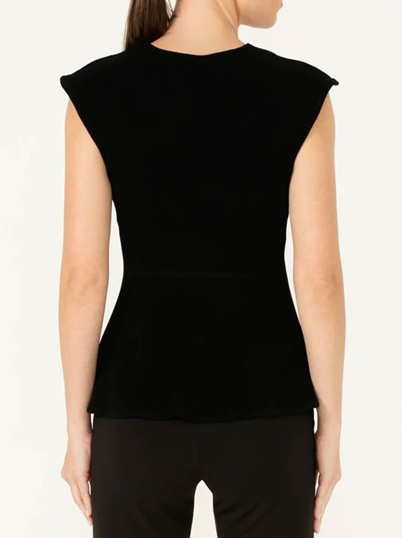 SACHA DRAKE FAUX WRAP PEPLUM TOP