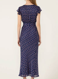 SACHA DRAKE FLEUR DE LYS MIDI DRESS