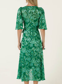SACHA DRAKE GARDEN MAZE WRAP DRESS