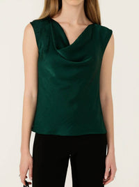 SACHA DRAKE LUXE COWL BIAS TOP