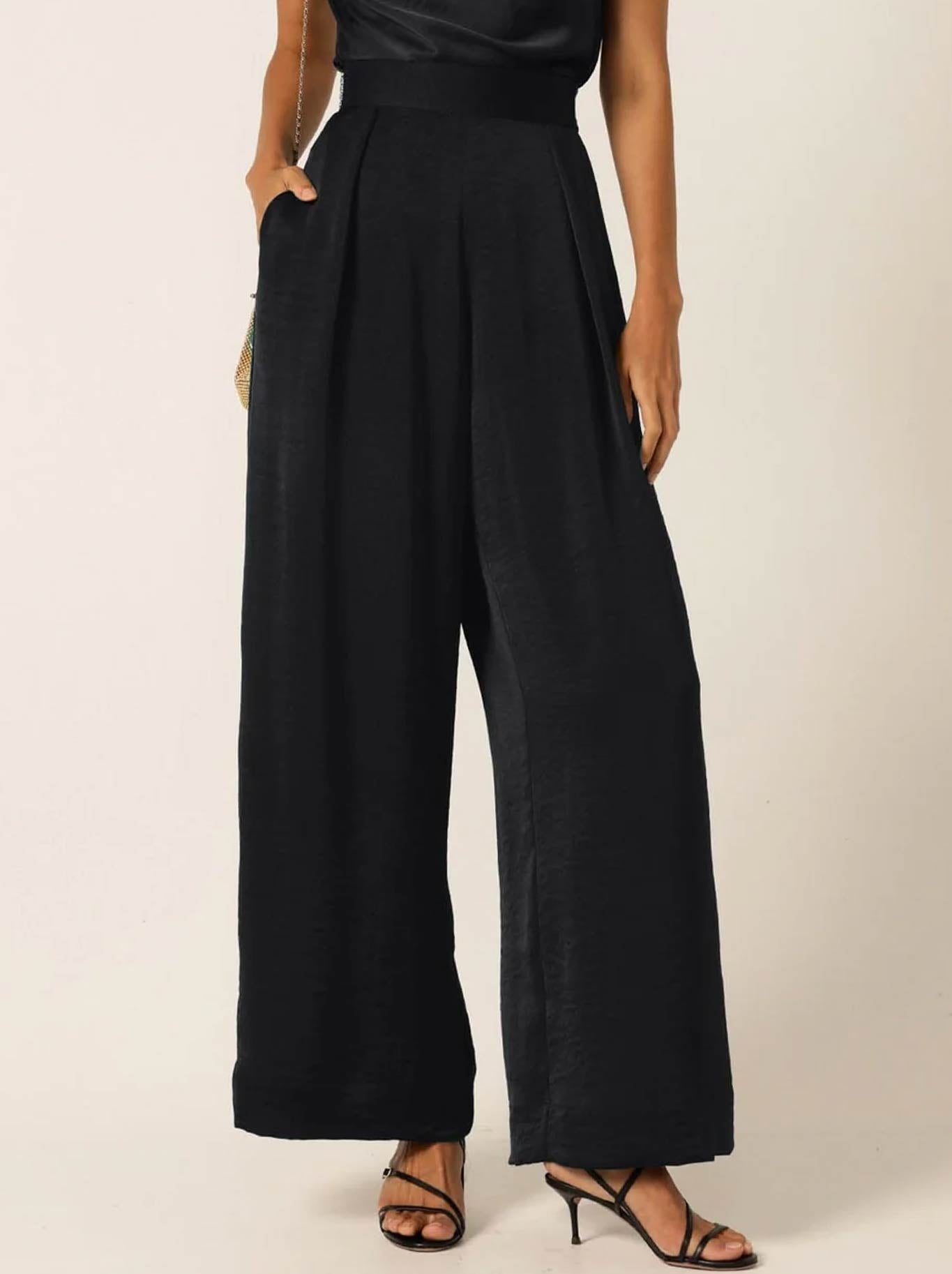 SACHA DRAKE LUXE PLEATED TROUSER