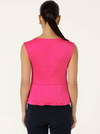 SACHA DRAKE LUXE COWL BIAS TOP
