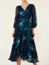 SACHA DRAKE PENDULUM WRAP DRESS