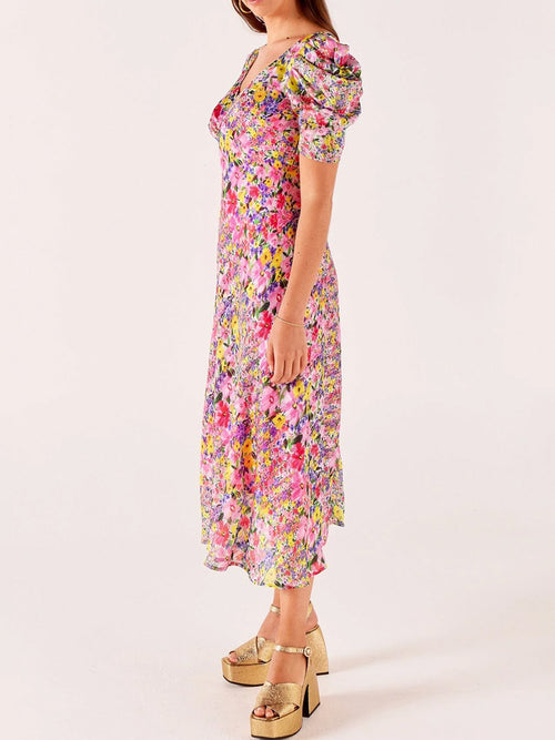 SACHA DRAKE NEW BLOOMS MIDI DRESS