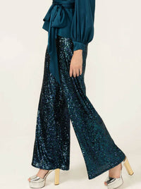 SACHA DRAKE SEQUIN PALAZZO PANT